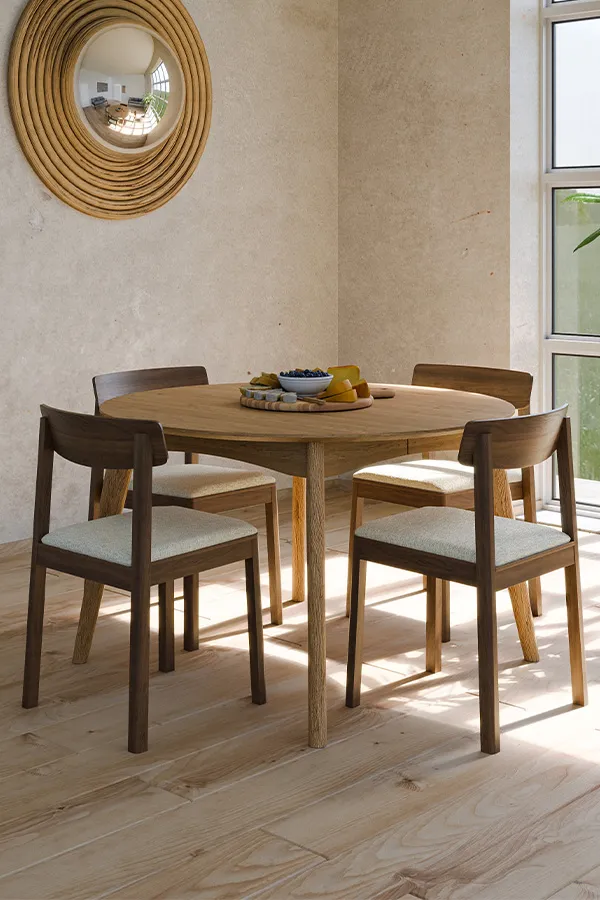 Valgomojo stalas JORIS 120 cm × 120 cm × 75 cm – nuotrauka 1